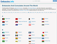 Tablet Screenshot of embassies.info